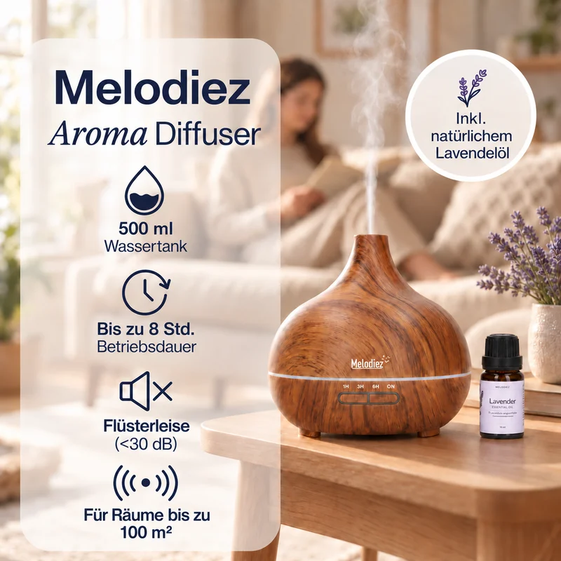 Melodiez Aroma Diffuser: Wichtigste Merkmale