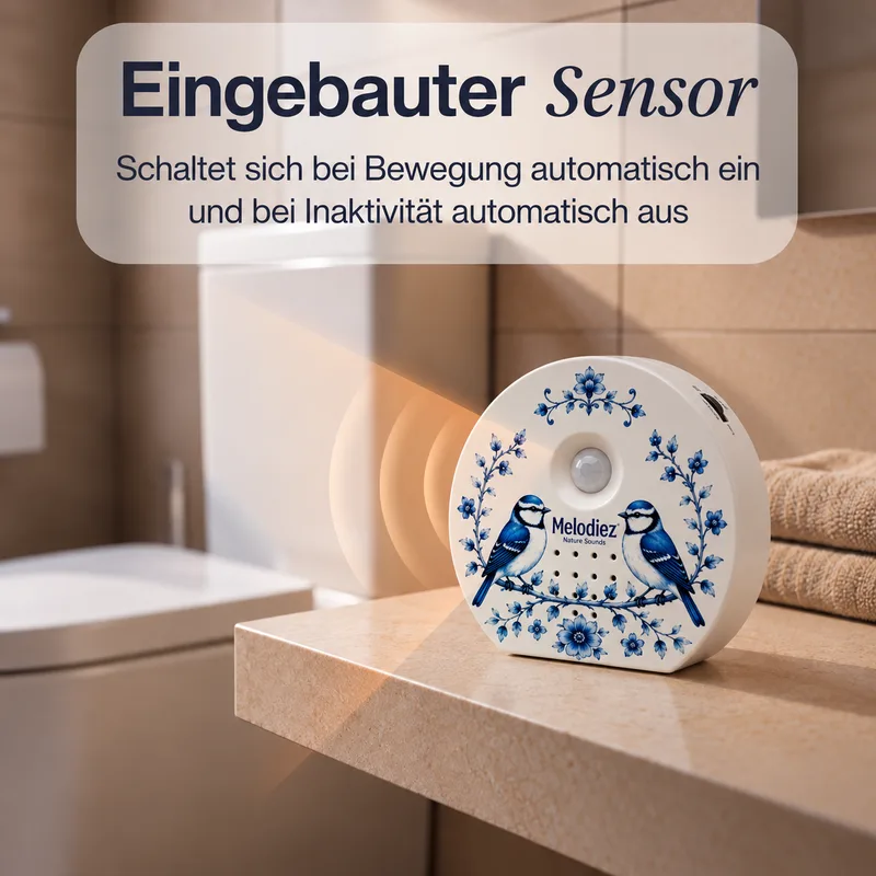 Melodiez Nature Box Delfter Blau: Bewegungssensor in Aktion