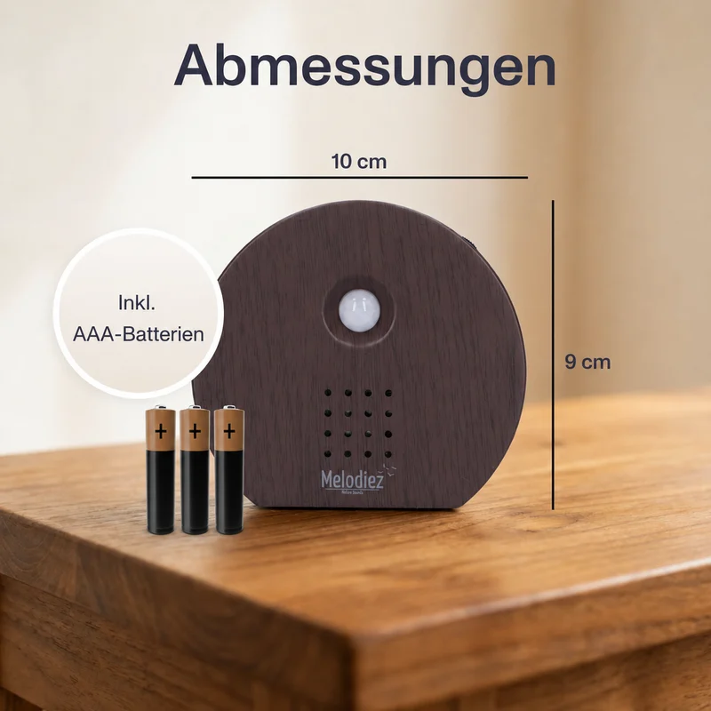 Melodiez Nature Box Ebenholz: Abmessungen