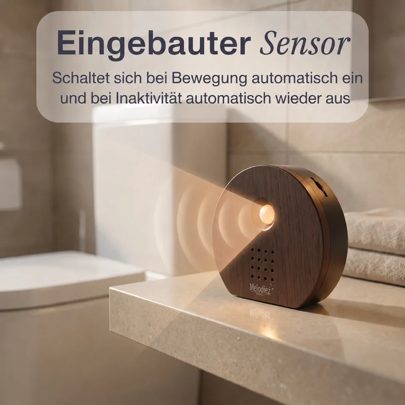 Melodiez Nature Box Ebenholz: Bewegungssensor in Aktion