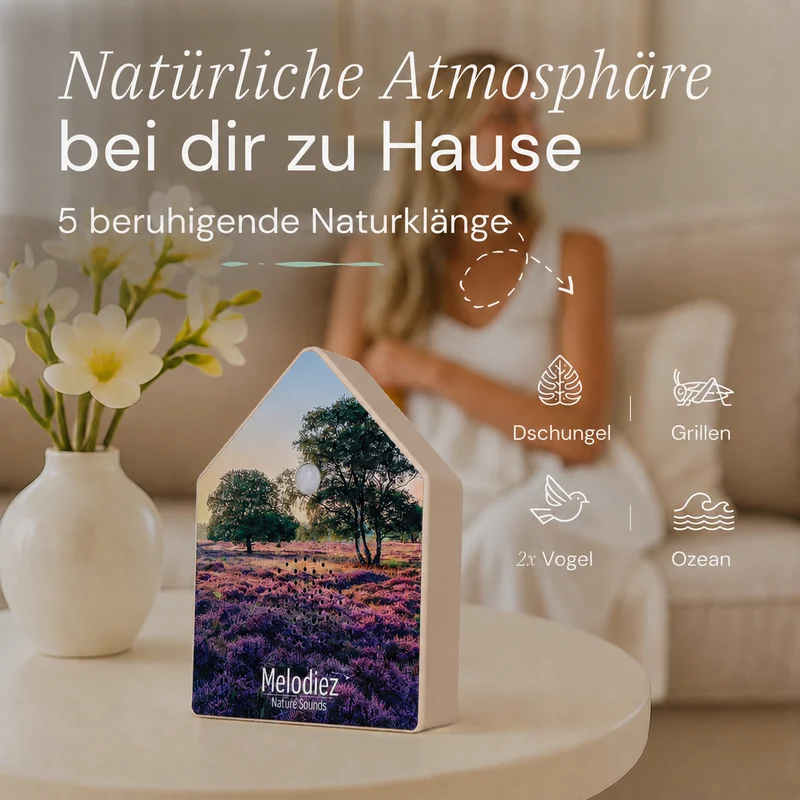 Melodiez Nature Box Lavender Dawn: Verfügbare Naturgeräusche
