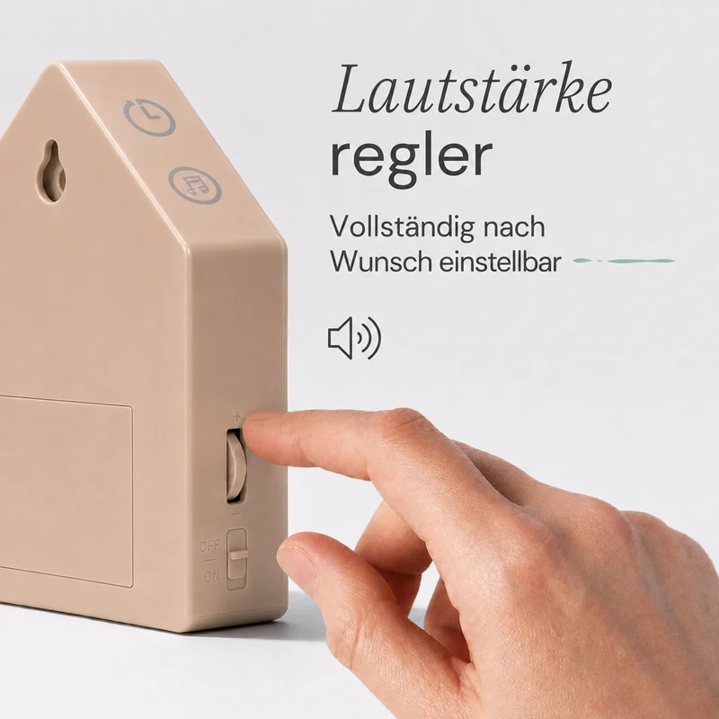 Melodiez Nature Box Dark Walnut: Einstellbare Lautstärke