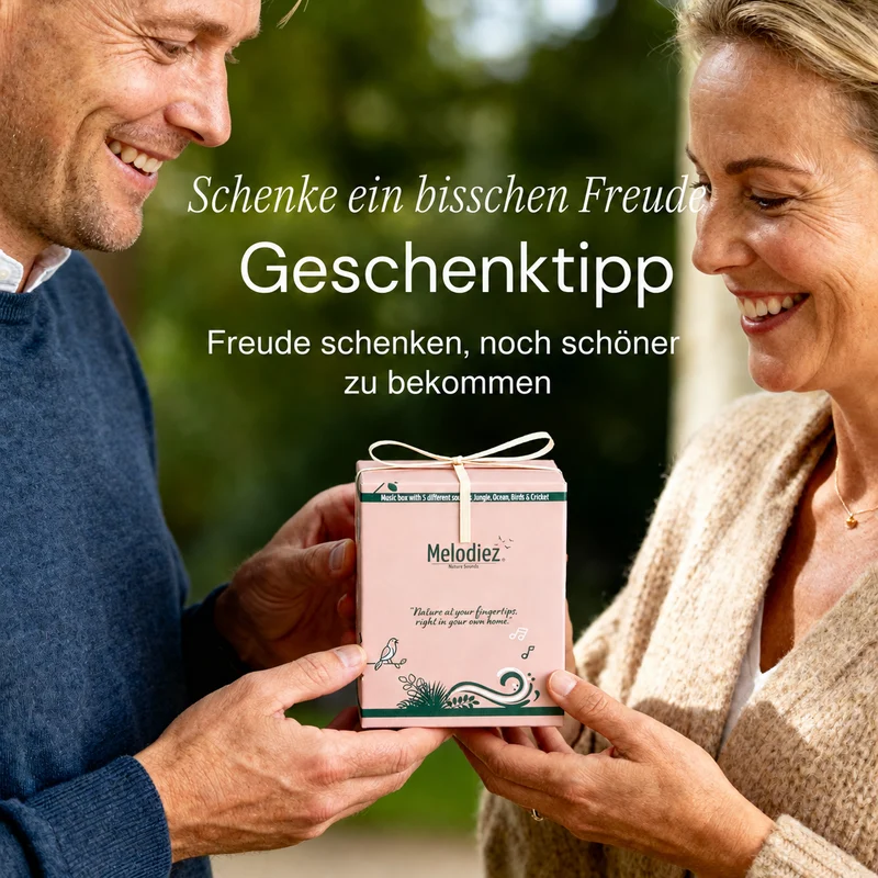 Melodiez Nature Box Dark Walnut: Edle Geschenkverpackung