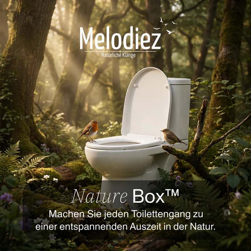 Melodiez Nature Box Dark Walnut: Atmosphäre im Gäste-WC