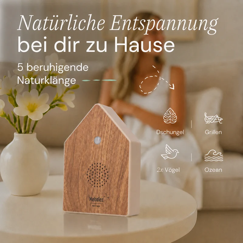 Melodiez Nature Box Oak Light: Verfügbare Naturgeräusche
